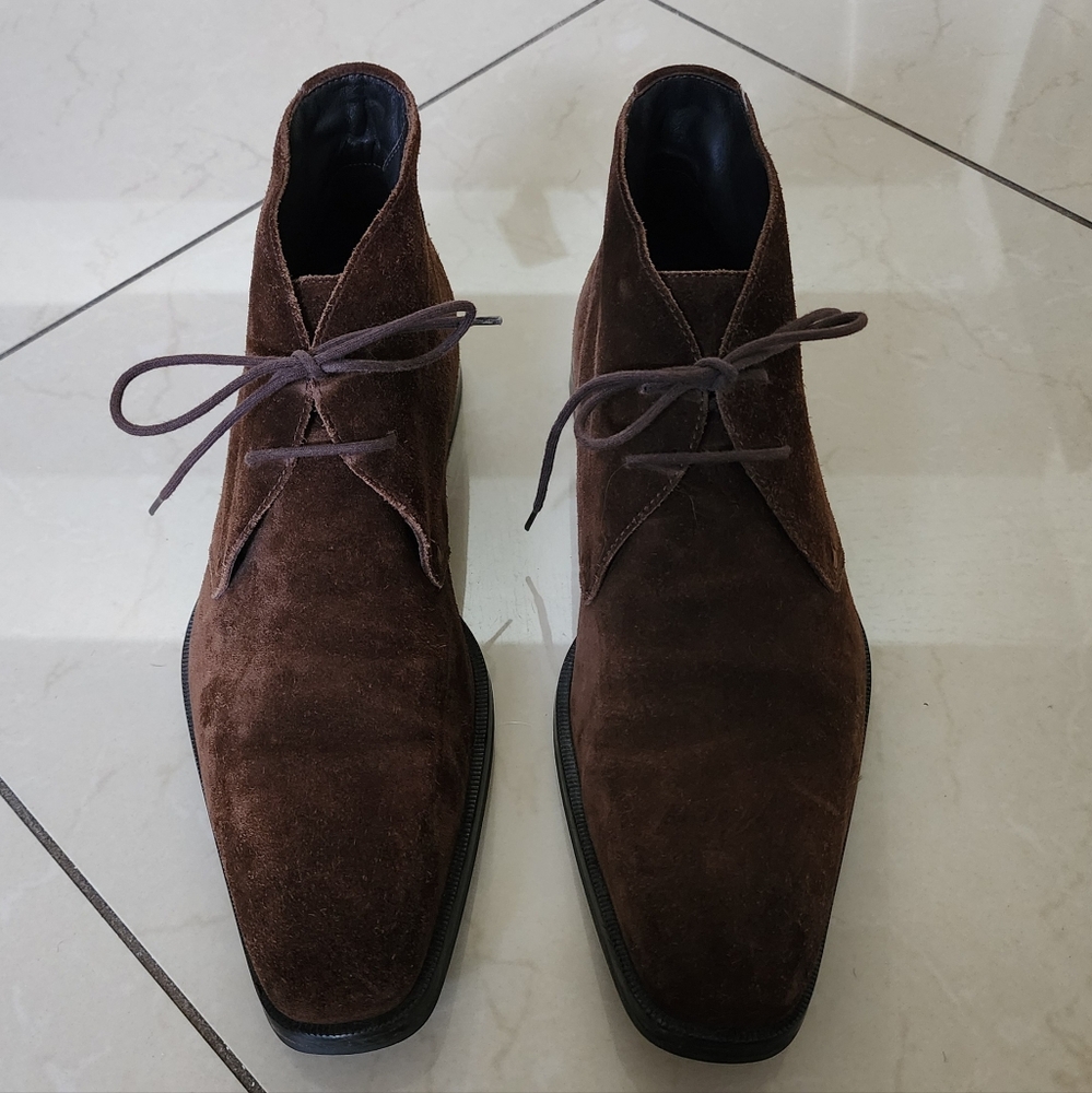 HUGO BOSS Suede Half boots - Dark Bown, USA size 9.5 (UK size 8.5)
